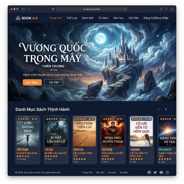 Nền tảng Đọc Sách - Screenshot